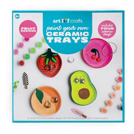 Art 101® Paint Your Own Ceramic Fruit Trays Set